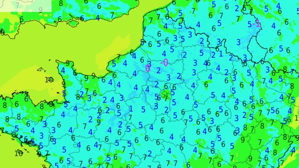Première gelée en plaine