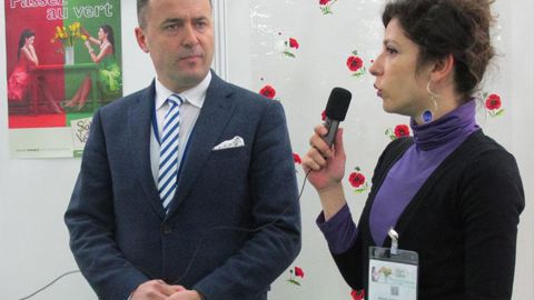 Membre du bureau de la CCI de Mersin en Turquie, Hakan Sefa Cakir, et la traductrice Basak Ertanyilmaz ont accompagné une délégation de neuf entreprises turques venues nouer des relations commerciales.(c)Odile Maillard Membre du bureau de la CCI de Mersin en Turquie, Hakan Sefa Cakir, et la traductrice Basak Ertanyilmaz ont accompagné une délégation de neuf entreprises turques venues nouer des relations commerciales.(c)Odile Maillard