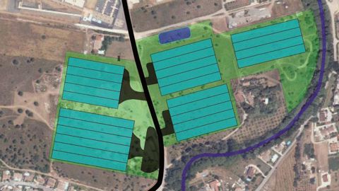 La zone horticole de La Bastidette, à La Crau, dans le Var, est en cours d'aménagement. Cette illustration présente un exemple d'installation possible sur le site (nord à gauche). ©HYÈRES HORTIPOLE/CRITT ARRDHOR La zone horticole de La Bastidette, à La Crau, dans le Var, est en cours d'aménagement. Cette illustration présente un exemple d'installation possible sur le site (nord à gauche). ©HYÈRES HORTIPOLE/CRITT ARRDHOR