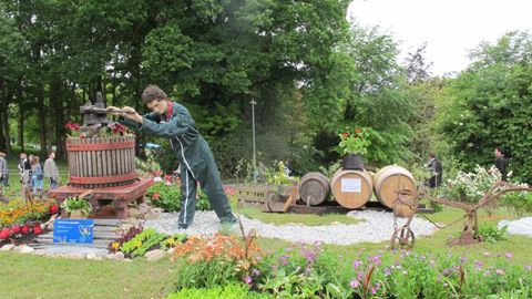 ©Odile Maillard La viticulture locale paysagée, scène par lycée de Briacée et le domaine viticole des Galloires. 