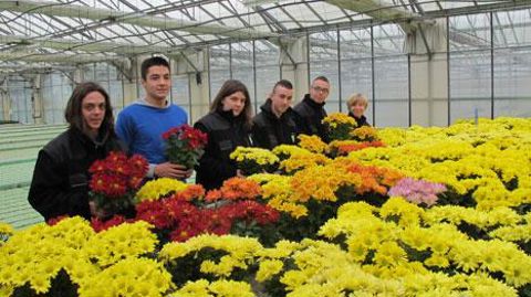 Pendant une semaine, des élèves de première Bac Pro Productions Horticoles (MFR LA Saulsaie, Montluel – 01) se sont mobilisés pour aider à l'organisation du Salon des chrysanthèmes 2014.(c)Odile Maillard Pendant une semaine, des élèves de première Bac Pro Productions Horticoles (MFR LA Saulsaie, Montluel – 01) se sont mobilisés pour aider à l'organisation du Salon des chrysanthèmes 2014.(c)Odile Maillard