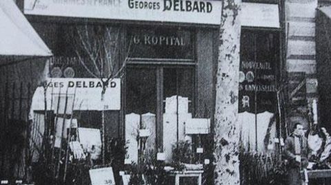 Le premier magasin Delbard, ouvert le 9 novembre 1935, quai de la Mégisserie, à Paris. La pépinière sera créée sept ans plus tard à Malicorne (03). ©Pépinières et roseraies G. Delbard Le premier magasin Delbard, ouvert le 9 novembre 1935, quai de la Mégisserie, à Paris. La pépinière sera créée sept ans plus tard à Malicorne (03). ©Pépinières et roseraies G. Delbard