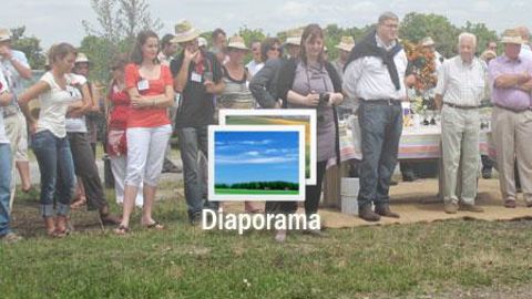 01. Pierre Barandou, ingénieur-horticulteur à la retraite (Ets Géraniums d'Aquitaine), assisté de Christian Gaurrat, évoque avec émotion les moments phares, les anecdotes et les vicissitudes de 30 ans de vie et politique horticoles.