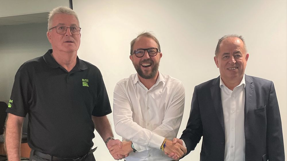 De gauche à droite, Marc Denoueix, Julien Bottard et Gérard Crosnier.