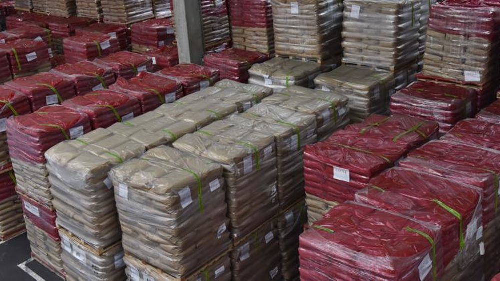 Poudre de lait entreposée en Belgique. © Cédric Faimali/GFA