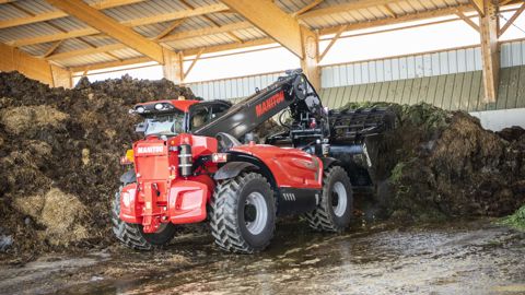 Le chariot télescopique Manitou MLT 850 à la conquête des méthanisations Le chariot télescopique Manitou MLT 850 à la conquête des méthanisations