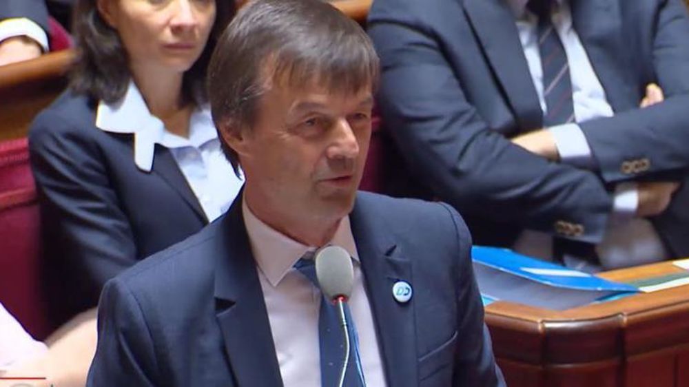 Nicolas Hulot lors de la séance des questions au gouvernement au Sénat le 19 avril 2018. © Sénat