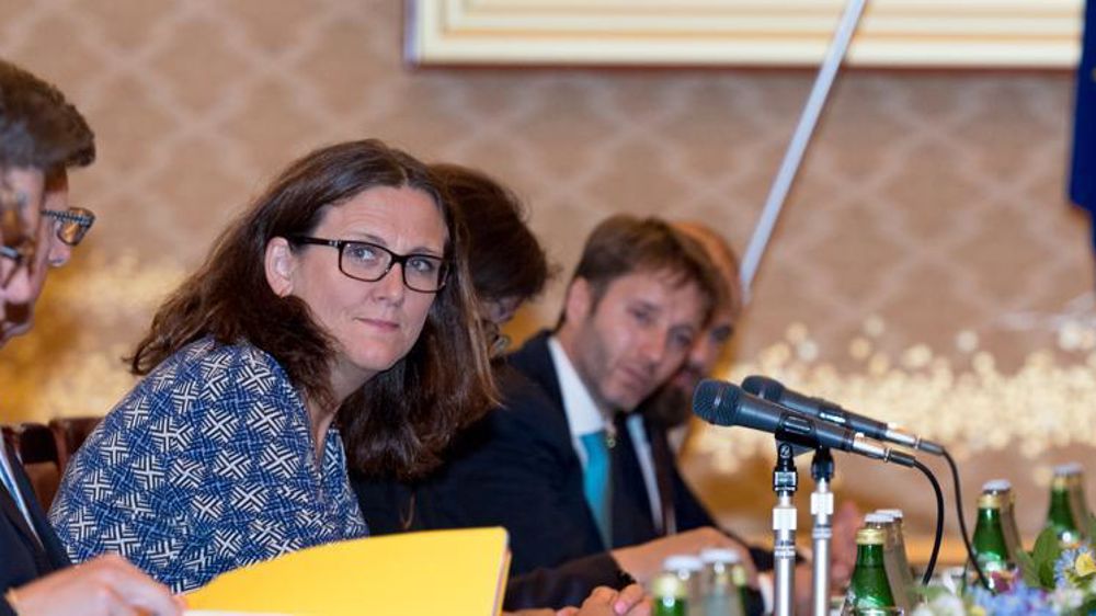 Cecilia Malmström, commissaire européenne au Commerce en visite à Tokyo. © Union européenne
