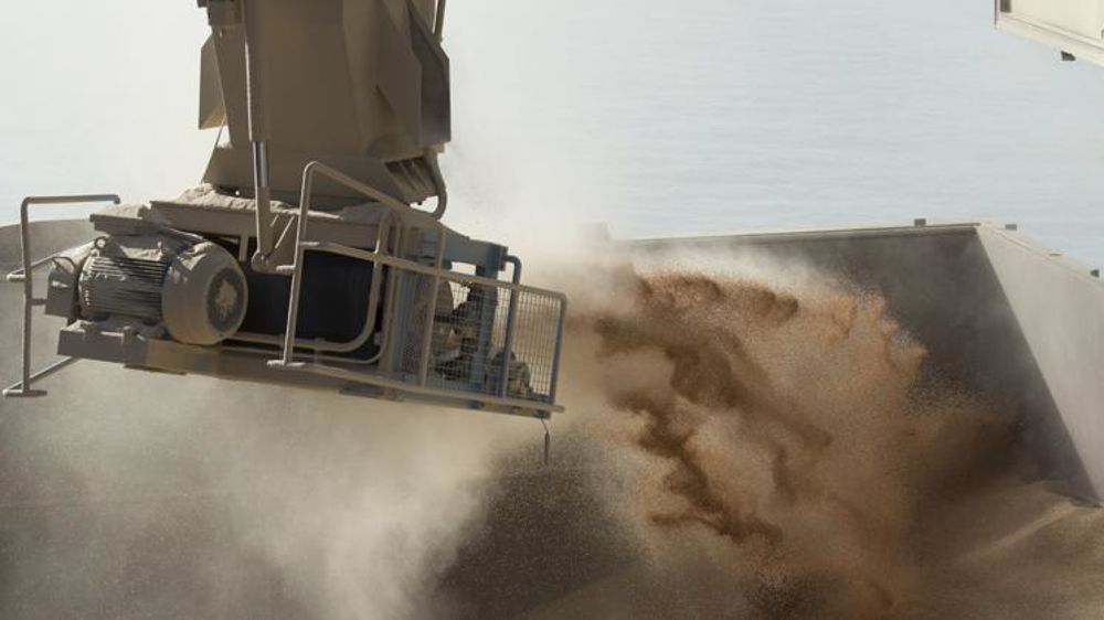 Chargement d’un navire en grains de blé (photo d’illustration). © Sébastien Champion