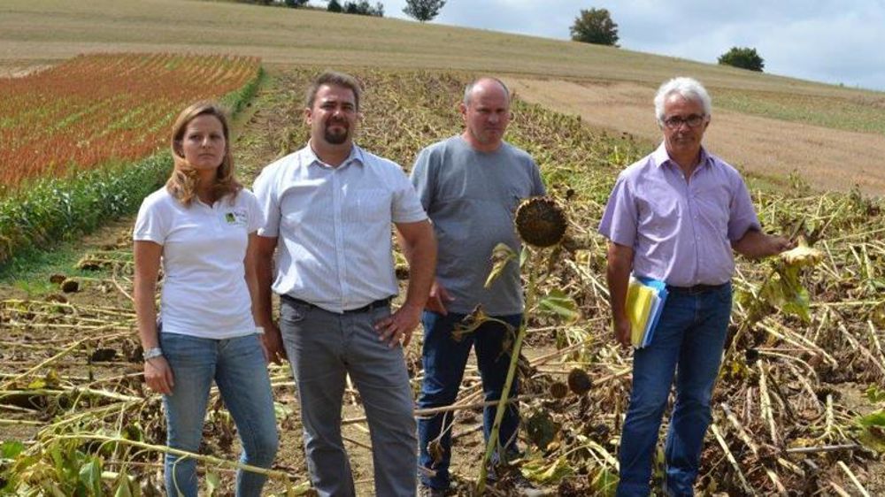 L’équipe en charge des essais. © F. Jacquemoud