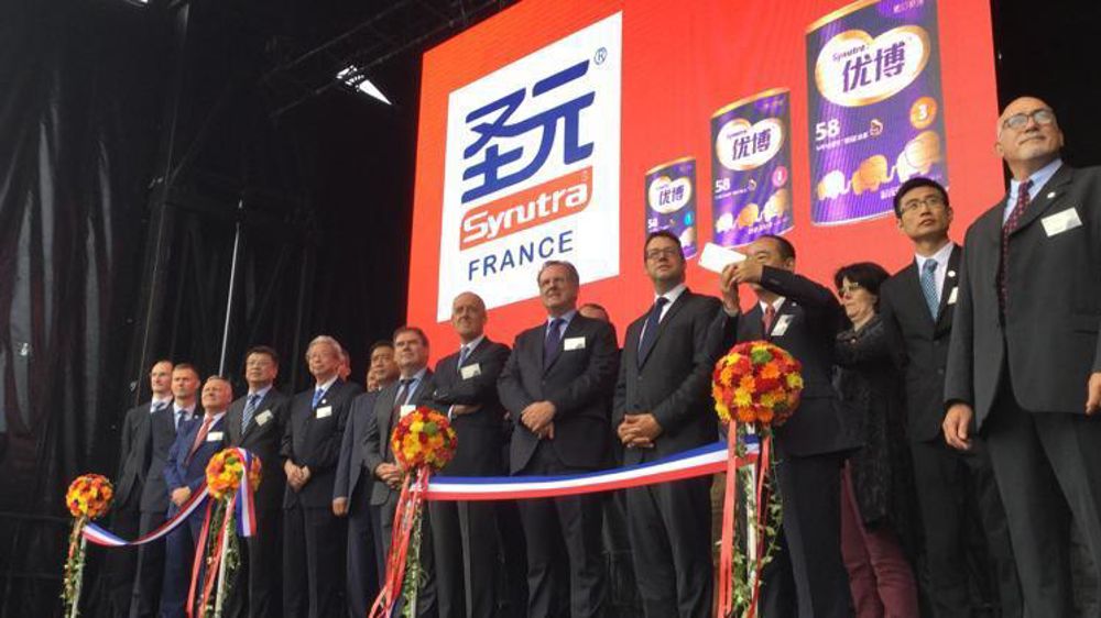 Inauguration de l’usine Synutra à Carhaix le 28 septembre 2016. © Isabelle Lejas