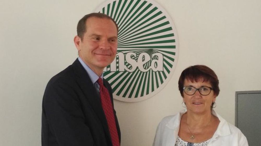 Le président de la Confagricoltura, Massimiliano Giansanti, et la présidente de la FNSEA, Christiane Lambert, se sont rencontrés le 16 juillet. © Twitter Christiane Lambert