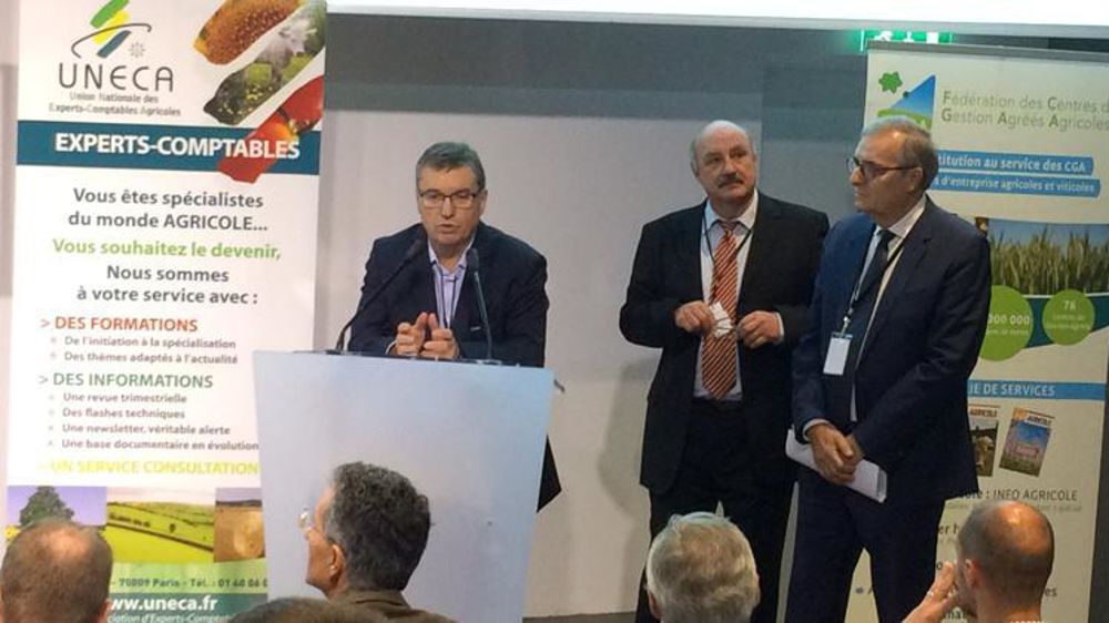 Les experts-comptables suivent plus de 50 000 exploitations agricoles a expliqué Luc Theuret, président de la Fédération des centres de gestion agréés agricoles (FCGAA) le 19 octobre 2017. © M. Salset/GFA