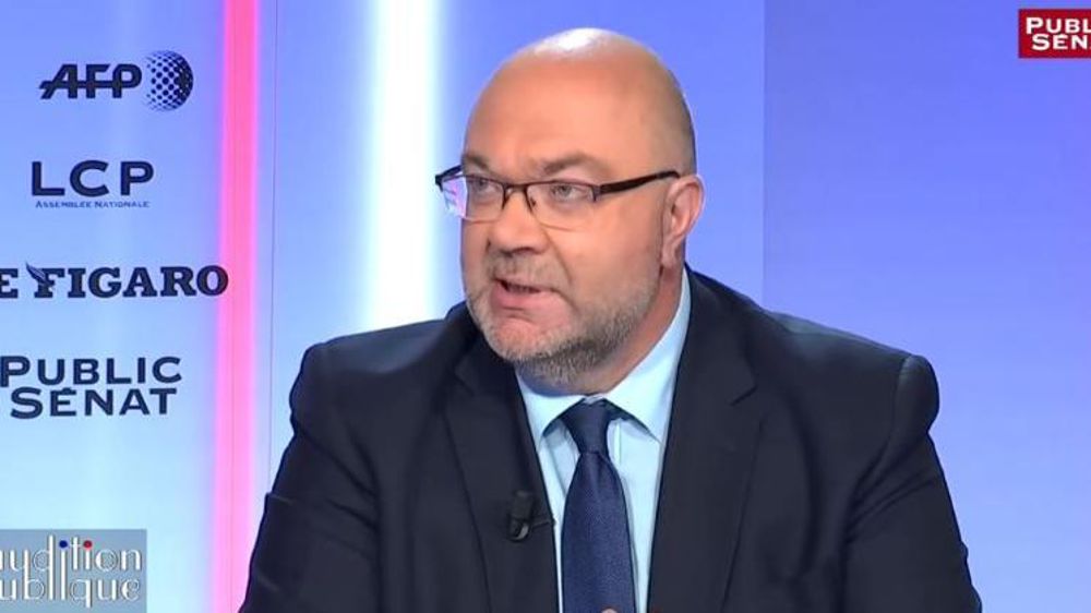 Stéphane Travert le 1er octobre 2018 lors de l’émission Audition publique, sur LCP-Public Sénat en partenariat avec l’AFP et Le Figaro.