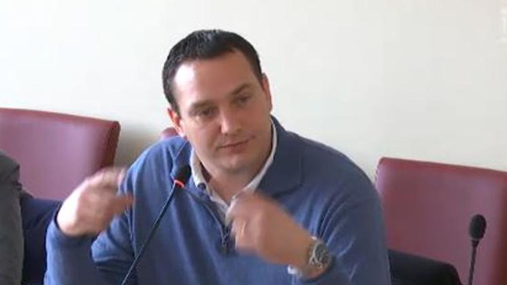 Mathieu Beaudouin, vice-président de JA, devant la mission parlementaire sur la sortie du glyphosate. © Assemblée nationale