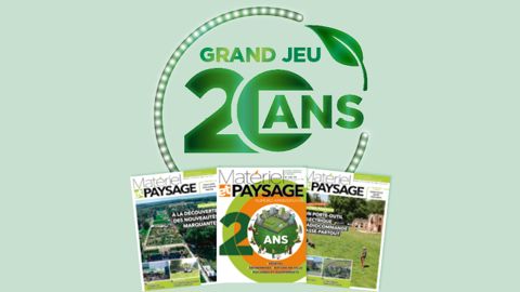 Grand Jackpot pour les 20 ans de Matériel et Paysage Grand Jackpot pour les 20 ans de Matériel et Paysage