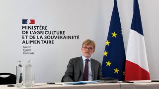 Marc Fesneau, ministre de l'Agriculture, lors d'un point presse organisé à l'issue du Conseil supérieur de la forêt et du bois, le 1er décembre 2022, à Paris. Marc Fesneau, ministre de l'Agriculture, lors d'un point presse organisé à l'issue du Conseil supérieur de la forêt et du bois, le 1er décembre 2022, à Paris.