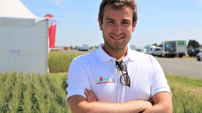 Maxime Debuire, responsable des activités semences bio chez Lemaire Deffontaines depuis juin.Blandine Cailliez