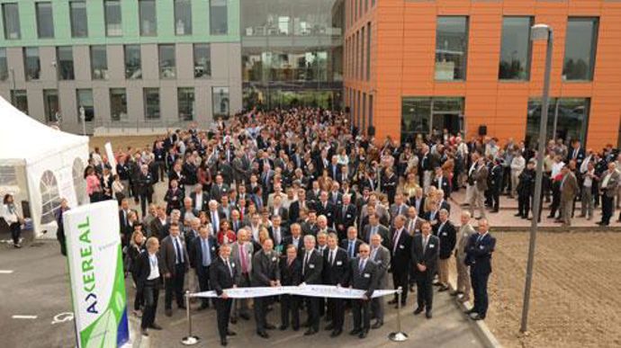 Plus de 600 personnes sont venues visiter le nouveau bâtiment du géant de la collecte des céréales, près d'Orléans. © AXEREAL Plus de 600 personnes sont venues visiter le nouveau bâtiment du géant de la collecte des céréales, près d'Orléans. © AXEREAL