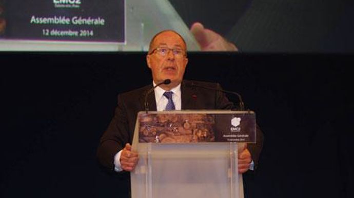 « Il ne faut pas craindre l'émergence de grands groupes coopératifs en France », lançait Philippe Mangin, le président d'EMC2, lors de l'assemblée générale. © C. URVOY « Il ne faut pas craindre l'émergence de grands groupes coopératifs en France », lançait Philippe Mangin, le président d'EMC2, lors de l'assemblée générale. © C. URVOY