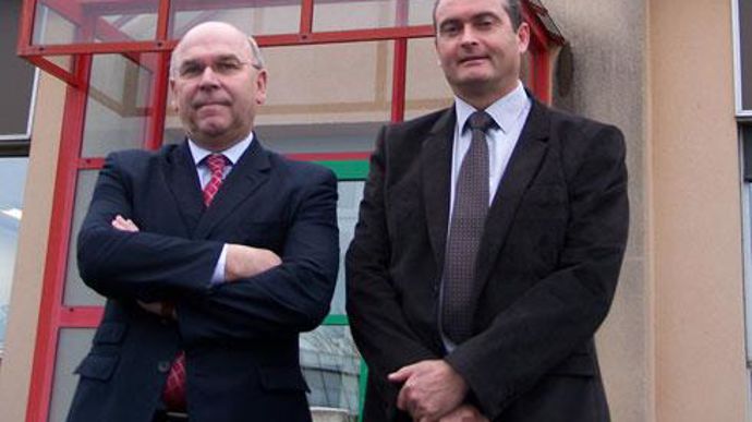 Yves Gidoin, directeur, et Christophe Thibault, président, assurent : « Il y a une bonne dynamique en légumes notamment dans le Saumurois. » © A. MABIRE Yves Gidoin, directeur, et Christophe Thibault, président, assurent : « Il y a une bonne dynamique en légumes notamment dans le Saumurois. » © A. MABIRE