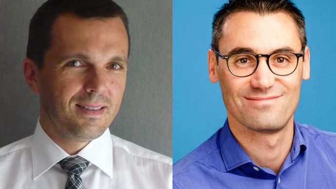 Emmanuel Aldeguer, président d’OKP4, et Benjamin Viguier, cogérant chez Réseau Motival.