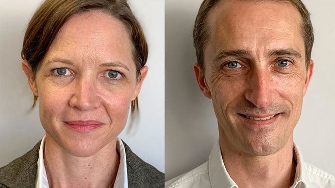 Terres du Sud vient de nommer deux directeurs : Cécile Chabanis, 46 ans, pour l’activité céréales, et Fabien Kaufling, 41 ans, pour l’agrodistribution. Il s’agit de promotions internes. © TERRES DU SUD