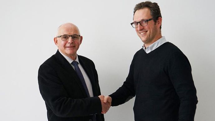 Pierre-Yves Simonin (à dr.) poursuivra les grands projets engagés par Jean-Paul Marchal, notamment la réorganisation des différents pôles d’activité.