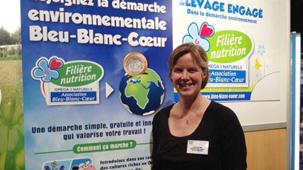 « L'éleveur adhère volontairement et gratuitement à la démarche Eco-Méthane de Bleu-Blanc-Coeur tout en s'engageant à travers un contrat », explique Nathalie Kerhoas, directrice de Bleu-Blanc-Coeur. © H. LAURANDEL « L'éleveur adhère volontairement et gratuitement à la démarche Eco-Méthane de Bleu-Blanc-Coeur tout en s'engageant à travers un contrat », explique Nathalie Kerhoas, directrice de Bleu-Blanc-Coeur. © H. LAURANDEL
