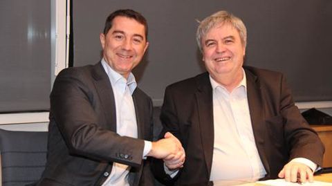 Pierre Cambefort, directeur général du Crédit agricole Nord Midi-Pyrénées, et Daniel Segonds, président du Conseil de surveillance de RAGT. Pierre Cambefort, directeur général du Crédit agricole Nord Midi-Pyrénées, et Daniel Segonds, président du Conseil de surveillance de RAGT.