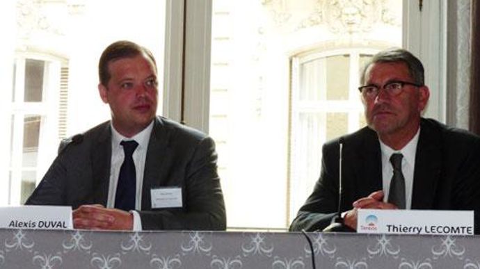 Alexis Duval, président du directoire, et Thierry Lecomte, président du conseil de surveillance de Tereos. © R. FOURREAUX Alexis Duval, président du directoire, et Thierry Lecomte, président du conseil de surveillance de Tereos. © R. FOURREAUX