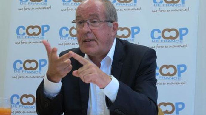 Philippe Mangin, président de Coop de France, s'inquiète : « Beaucoup de clignotants passent au rouge. » © TD/GFA Philippe Mangin, président de Coop de France, s'inquiète : « Beaucoup de clignotants passent au rouge. » © TD/GFA