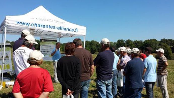 Cinq ateliers étaient proposés sur des thèmes comme la conservation des fourrages, la nutrition animale, la pesée du maïs ensilage pour optimiser le moment de la récolte et les techniques de désherbage des prairies. Cinq ateliers étaient proposés sur des thèmes comme la conservation des fourrages, la nutrition animale, la pesée du maïs ensilage pour optimiser le moment de la récolte et les techniques de désherbage des prairies.