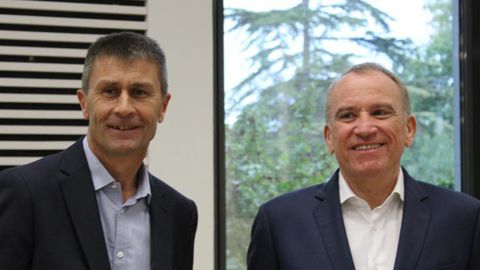 La crise du Covid-19 a démontré « la résistance et la résilience » de Terrena pour le président Olivier Chaillou (à g.), au côté d’Alain Le Floch, directeur général. © M. COISNE