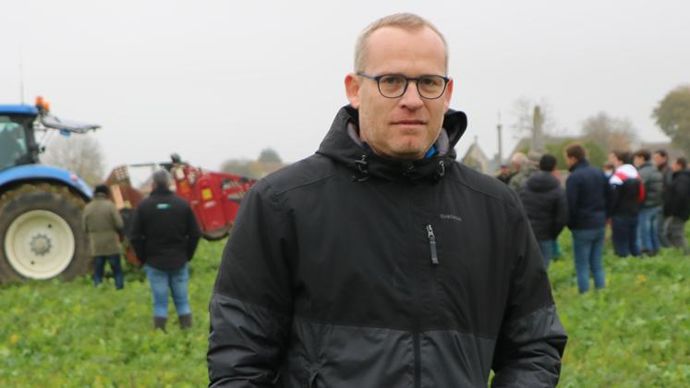Emmanuel Letesse, responsable du pôle agroécologie chez Agora : « La fertilité des sols est une thématique d’avenir qui intéresse. » © B. CAILLIEZ