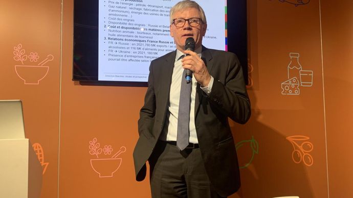 « Nos filières animales sont extrêmement en risque », s’est inquiété Jean-François Loiseau, président d’Intercéréales et de la commission thématique internationale de FranceAgriMer, lors d’une conférence de presse, lundi 28 février, au Sia. © R. FOURREAUX