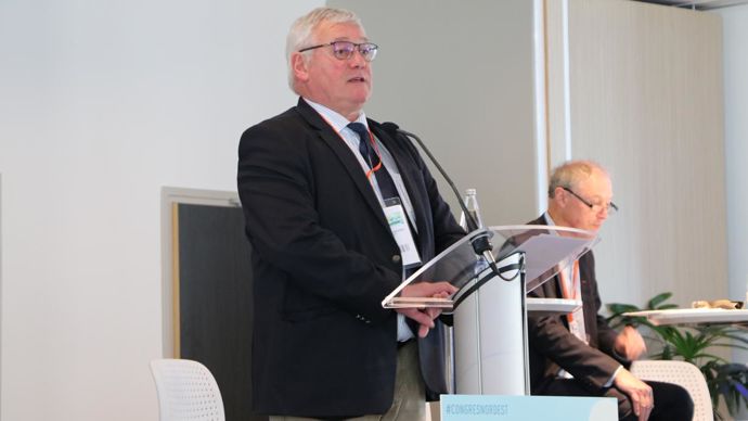 Jean-Jacques Vaesken, président de Négoce Nord-Est : « Malgré la guerre en Ukraine, la réforme de la Pac, la crise du Covid, nos entreprises sont toujours dynamiques, proactives, agiles pour préparer le futur. » © B. CAILLIEZ