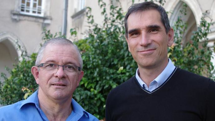 Gérard Lavinal (à g.) et Pierre-Olivier Prévot, respectivement président et DG du groupe Capel, ont fait part de leurs projets et de leurs inquiétudes après l’AG du 30 juin.
