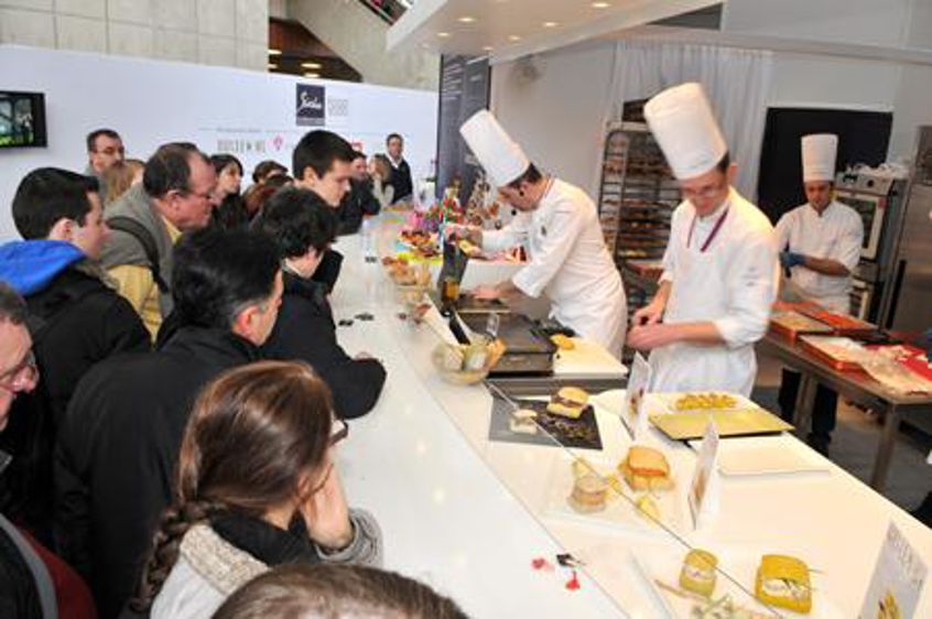 Le Food Studio : un espace où les chefs matérialisent les tendances (Photo : latoque.fr). Food Studio au Sirha (Photo : latoque.fr).