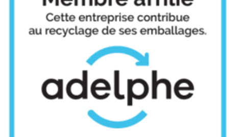 Macaron Adelphe en faveur du recyclage des emballages Macaron Adelphe en faveur du recyclage des emballages