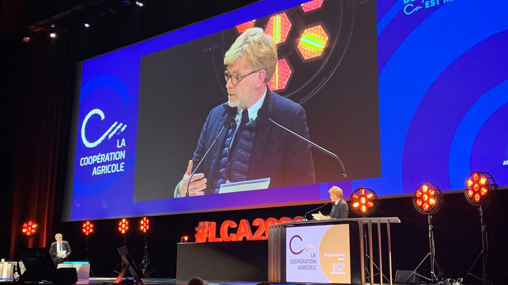 Marc Fesneau, ministre de l'Agriculture, au congrès de la Coopération agricole le 14 décembre 2022.