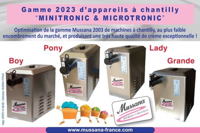 Mussana Machine à Chantilly 2 L Minitronic