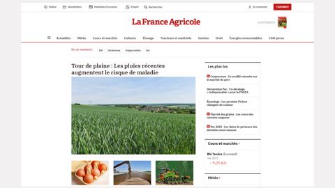 La France Agricole lance une nouvelle version de son site internet ce 10 mai 2023.
