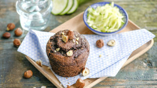 Cake au chocolat et aux courgettes.
