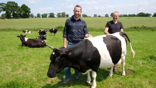 Éleveurs à Betton, au nord de Rennes (Ille-et-Vilaine), Émilien Mondher et Philippe Marchand ont développé un système autonome et résilient grâce à la rusticité et la capacité d’adaptation sont des qualités de la Bretonne pie noir.