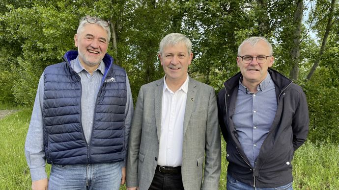 LCA Ouest se restructure, avec un président pour chaque région administrative : de gauche à droite, Jean-Luc Duval, président de LCA Ouest Normandie, Jean-François Appriou président de LCA Ouest et de LCA Ouest Bretagne, et Ivan Leclerc, président de LCA Ouest Pays de la Loire.
