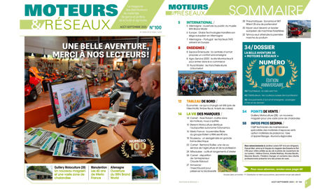 Notre magazine Moteurs & Réseaux publie son numéro 100 Notre magazine Moteurs & Réseaux publie son numéro 100
