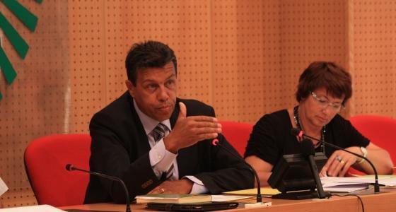 Xavier Beulin, président de la Fnsea et Dominique Barrau, secrétaire général. 