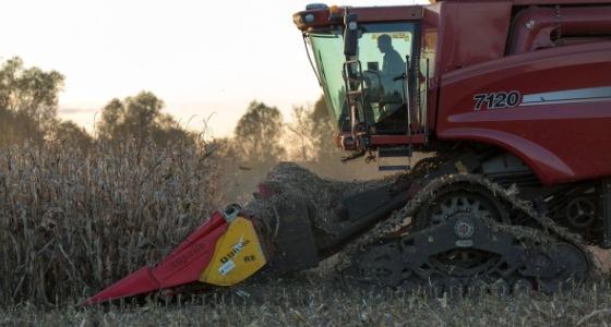 Moissonneuse batteuse case ih chenille.