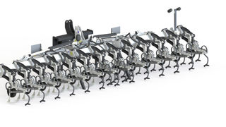 La bineuse Flex d'Agrisem sera déclinée dans un premier temps dans une version à 12 rangs avec un écartement de 50 cm. La bineuse Flex d'Agrisem sera déclinée dans un premier temps dans une version à 12 rangs avec un écartement de 50 cm.